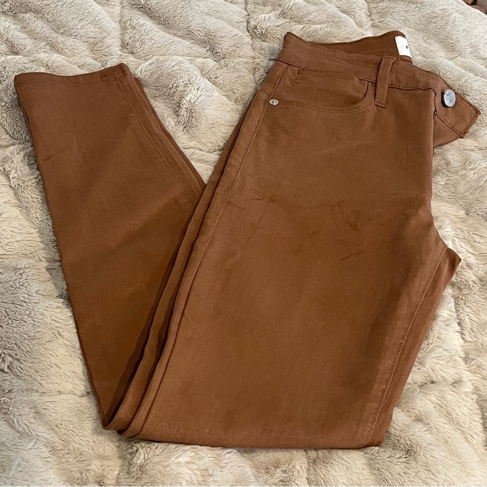 FRAME Le High Straight Coated Jeans In Latte Size 25